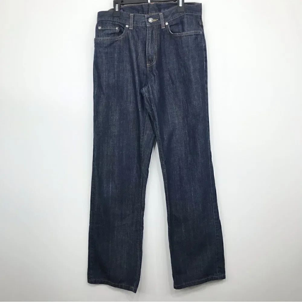 Patagonia Blue Dark Wash Straight Leg Organic Cotton Denim Jeans